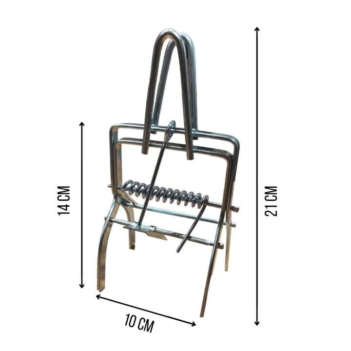 Metalowa kretołapka z uchwytem 21 x 10 - pułapka na krety