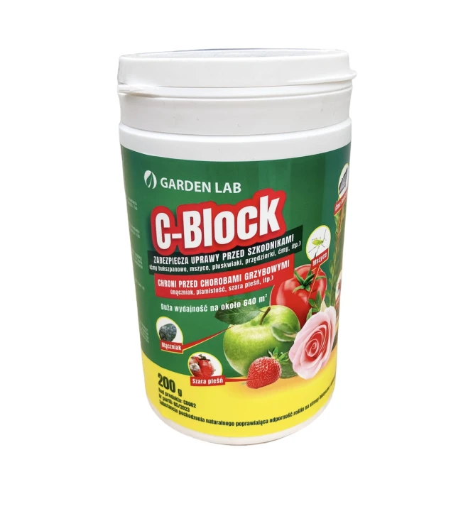 C- Block 200g - naturalna ochrona przed szkodnikami i chorobami grzybowymi