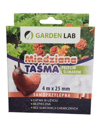 Miedziana taśma na ślimaki - 4 m 25 mm