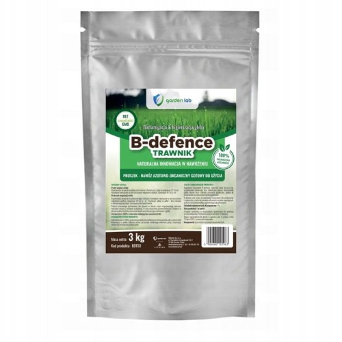 B-defence Trawnik 3 kg -nawóz organiczny pochodzenia roślinnego