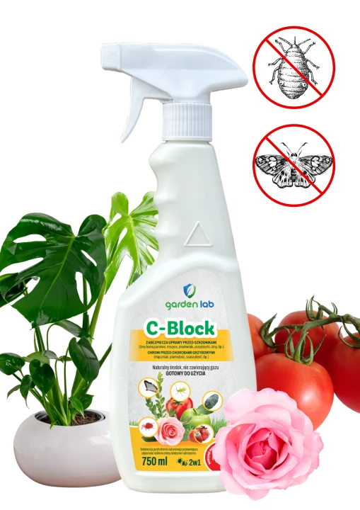 C- Block 750 ml spray - naturalna ochrona przed szkodnikami i chorobami grzybowymi