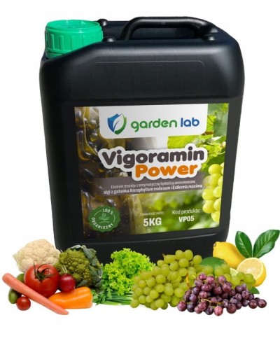 Vigoramin Power 5 kg - nawóz z alg , ekstrakt z drożdży z enzymatyczną hydrolizą aminokwasów