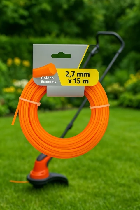 Żyłka kosząca do kosiarki 2,7 mm długość 15 m HEX
