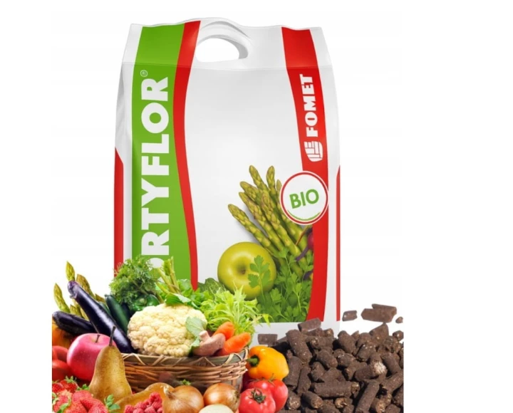 Hortyflor 5 kg/8 L - obornik granulowany mieszany bydlęco - kurzy
