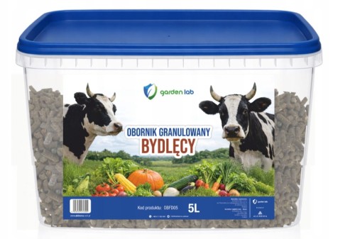 Obornik granulowany bydlęcy 5 L - naturalny nawóz