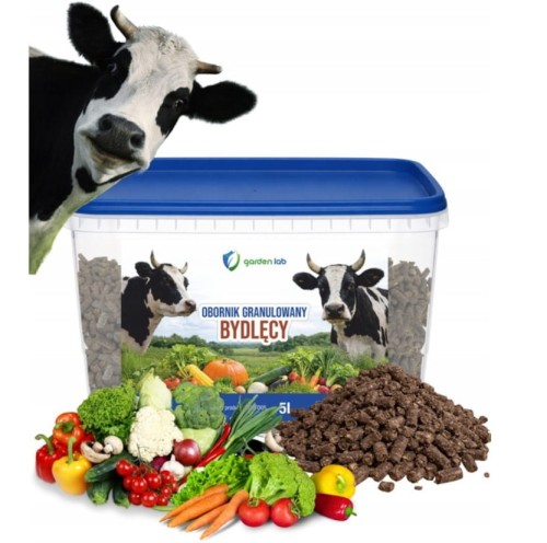 Obornik granulowany bydlęcy 5 L - naturalny nawóz