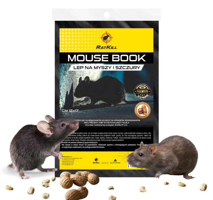 Mouse Book 12x17 - lep książeczka na myszy i szczury