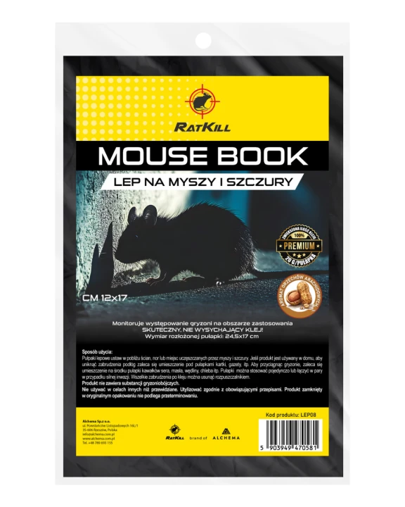 Mouse Book 12x17 - lep książeczka na myszy i szczury