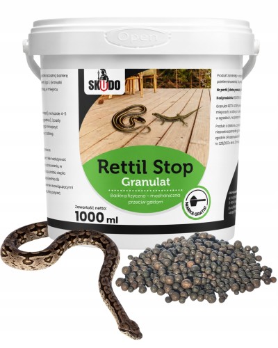 Rettil Stop Granulat na weze i jaszczurki 1000 ml naturalna bariera przeciw gadom odstraszacz gadów.jpeg
