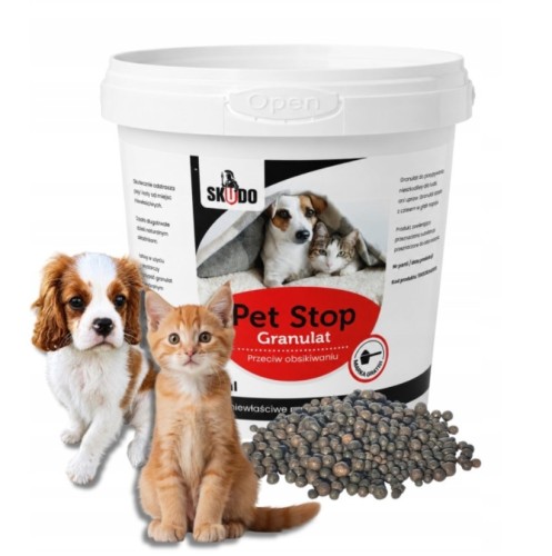 Skudo pet stop granulat 1000 ml - ochrona przed obsikiwaniem przez psy i koty