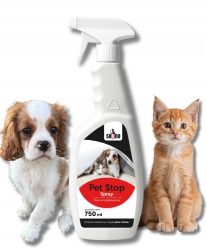 Skudo pet stop spray 750 ml - ochrona przed obsikiwaniem przez psy i koty
