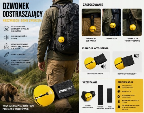 Dzwonek - odstraszacz na dzikie zwierzęta , niedźwiedzie