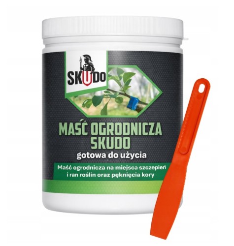 Maść ogrodnicza Skudo 500 g - do szczepienia i na rany ze szpatułką