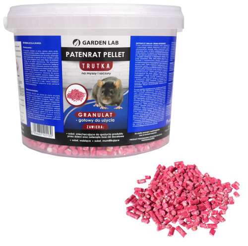 Patenrat Pellet 1 kg - granulat na myszy i szczury wiadro