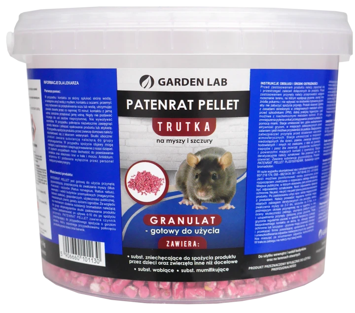 Patenrat Pellet 1 kg - granulat na myszy i szczury