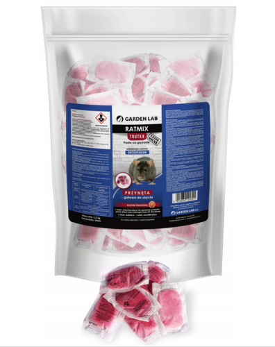 Ratmix 1,5 kg - pasta na myszy i szczury, brodifakum