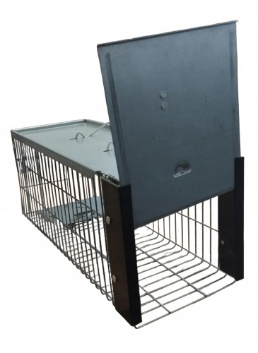 Klatka metalowa na zwierzęta 40 x 15 x 16h cm - jednowejściowa